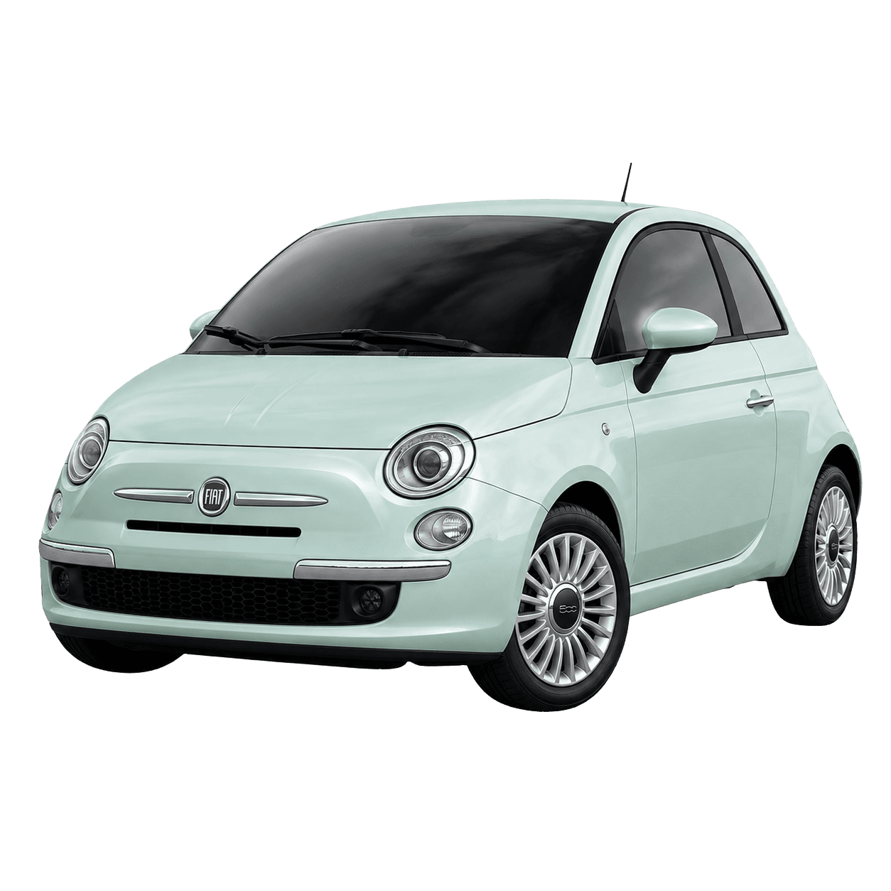 Fiat 500 compact hire car for easy local driving in Preston